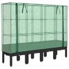vidaXL Plantenbak verhoogd met kashoes 160x40x140 cm rattanlook