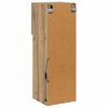 vidaXL Wandgemonteerd tv-meubel Artisan Eiken 30,5 x 30 x 90 cm