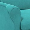 vidaXL Fauteuil Turquoise 76 x 94 x 102 cm Fluweel