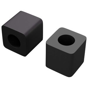 vidaXL Ladehouder 2 pcs Zwart 15 x 15 x 15mm PP Copolymeer