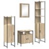 vidaXL Badkamermeubelset met plank 4 pcs Sonoma Eiken Bewerkt hout