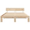 vidaXL Bedframe met hoofdeinde Naturel 140 x 200 cm Massief grenenhout