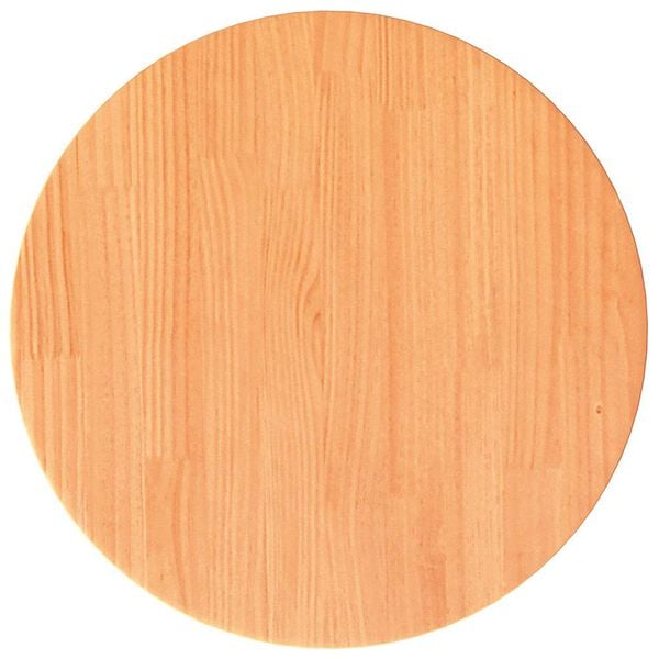 vidaXL Tafelblad rond Ø40x2,5 cm massief grenenhout wasbruin