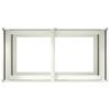 vidaXL Plantenbak 40x40x80 cm koudgewalst staal wit