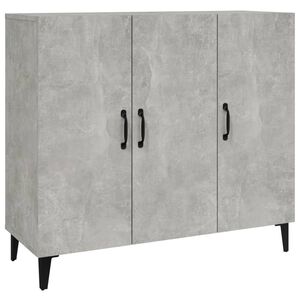 vidaXL Dressoir 90x34x80 cm bewerkt hout betongrijs