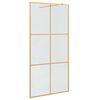 vidaXL Inloop Douche Wand Goud 100 x 195 cm gehard glas