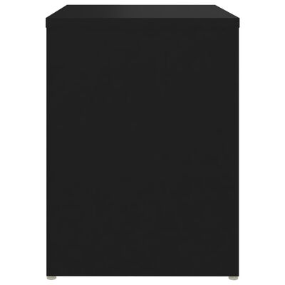 vidaXL Nachtkastjes 2 st 40x30x40 cm spaanplaat zwart