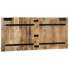 vidaXL Hoofdbord 120 cm massief ruw mangohout
