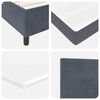 vidaXL Boxspringbed met matras Donkergrijs 90 x 200 cm Fluweel
