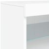 vidaXL Dressoir met LED-verlichting 283x37x67 cm wit