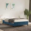 vidaXL Bedframe zonder matras 120x200 cm fluweel donkerblauw