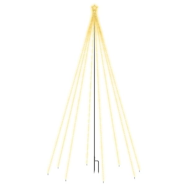 vidaXL Kerstboomverlichting waterval binnen buiten 400 LED's 2,5 m