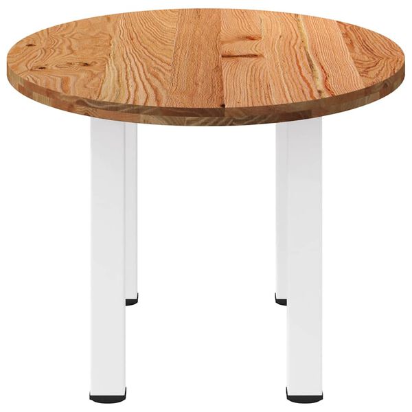 vidaXL Eettafel 200x100x74 cm ovaal massief eikenhout lichtbruin