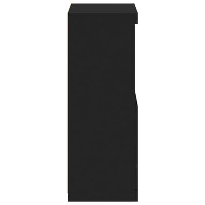 vidaXL Dressoir met LED-verlichting 41x37x100 cm zwart