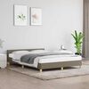 vidaXL Bedframe zonder matras stof taupe 140x190 cm