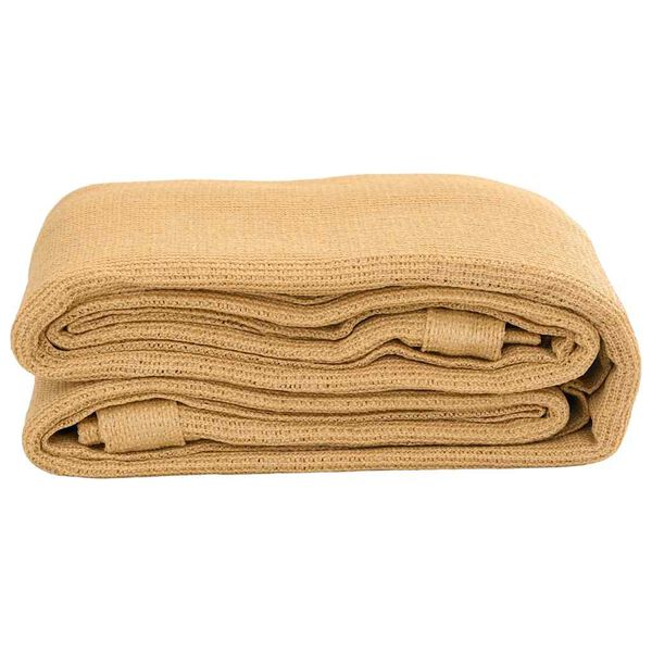 vidaXL Tenttapijt 300x400 cm HDPE zandkleurig