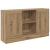 vidaXL Dressoir 120x30,5x70 cm bewerkt hout artisanaal eikenkleurig