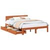 vidaXL Bedframe met hoofdeinde 3 pcs Wasbruin Massief Vurenhout