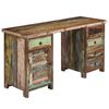 vidaXL Bureau 140x50x77 cm massief gerecycled hout