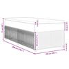 vidaXL Boxspring met matras stof donkergrijs 100x200 cm