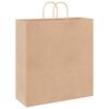 vidaXL Papieren zakken 50 st met hengsels 45x17x48 cm bruin