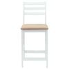 vidaXL Eettafelstoelen 2 pcs Wit 40 x 47,5 x 99,5 cm