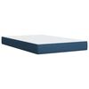 vidaXL Boxspring met matras stof blauw 120x190 cm