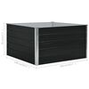 vidaXL Plantenbak verhoogd 100x100x45cm gegalvaniseerd staal antraciet