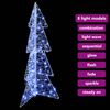 vidaXL Kerstboom met 100 LED Koud Wit 120 cm Acryl