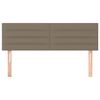 vidaXL Hoofdborden 2 st 72x5x78/88 cm stof taupe