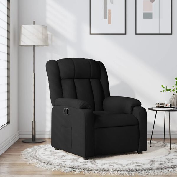 vidaXL Relaxfauteuil Zwarte Stof