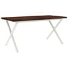 vidaXL Live Edge Eettafel 160 x 90 x 75 cm Massief Acaciahout