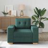 vidaXL Sofastoel Donkergroen 60 cm Stof