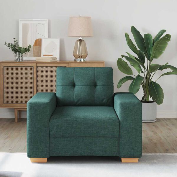 vidaXL Sofastoel Donkergroen 60 cm Stof