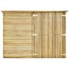 vidaXL Fietsschuur 232x110x170 cm ge&iuml;mpregneerd grenenhout