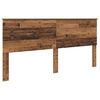 vidaXL Bedframe met hoofdeinde Oudhout 200 x 200 cm Massief grenenhout