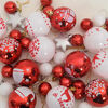 vidaXL Kerstbal Set 40 pcs Rood en Wit Kunststof