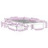 vidaXL Bedframe zonder matras massief grenenhout wit 120x200 cm