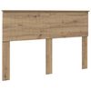 vidaXL Hoofdbord Artisan Eiken Bewerkt hout