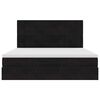 vidaXL Ottoman bed met matrassen 180x200cm fluweel zwart