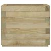 vidaXL Plantenbak verhoogd vierkant 50x50x40 cm hout