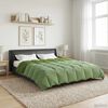 vidaXL Winter Dekbed Gekwilt Groen 200 x 200 cm Microfiber