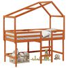 vidaXL Hoogslaper bedframe Waskleur Bruin 90 x 190 cm