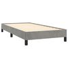 vidaXL Bedframe zonder matras 90x200 cm fluweel lichtgrijs