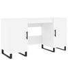 vidaXL Bureau 140x50x75 cm bewerkt hout wit