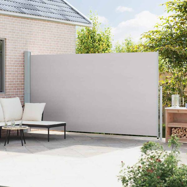 vidaXL Tuinscherm uittrekbaar 200x500 cm grijs