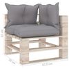 vidaXL 8-delige Loungeset met kussens pallet grenenhout