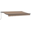 vidaXL Uitschuifbare luifel Taupe 3 x 2 m Stof