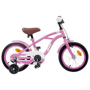 vidaXL Kinderfiets 12 Inch voor 2-4 jaar oud Lichtroze
