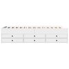 vidaXL Slaapbank met lades zonder matras 100x200 cm wit